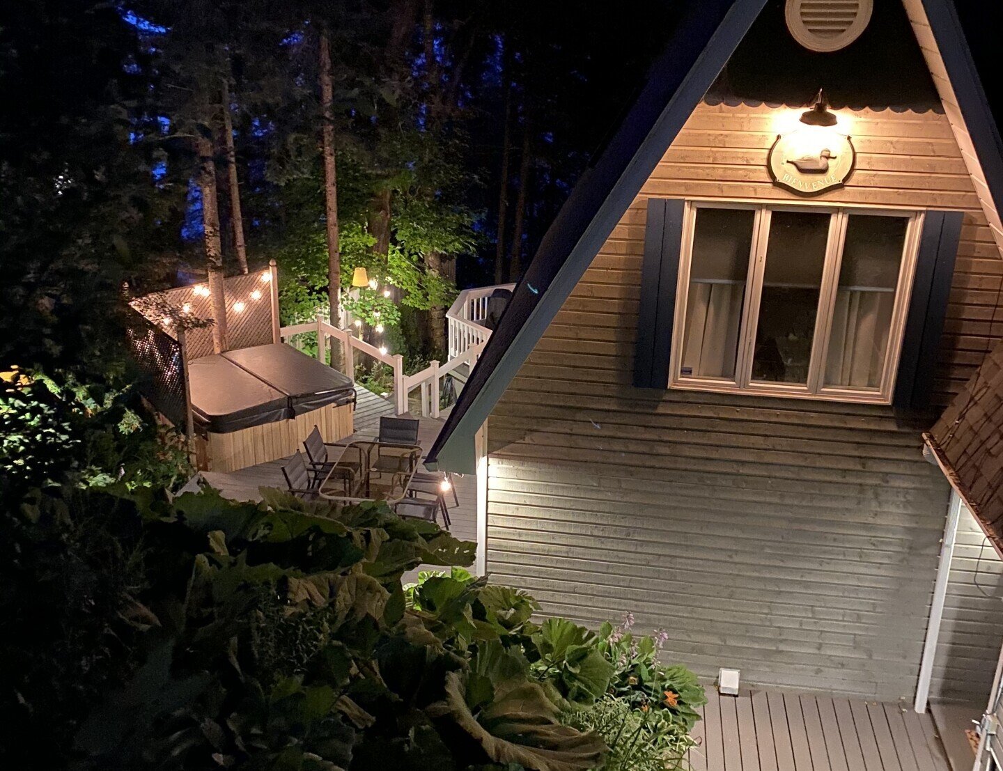 Terrasse · vue sur le lac